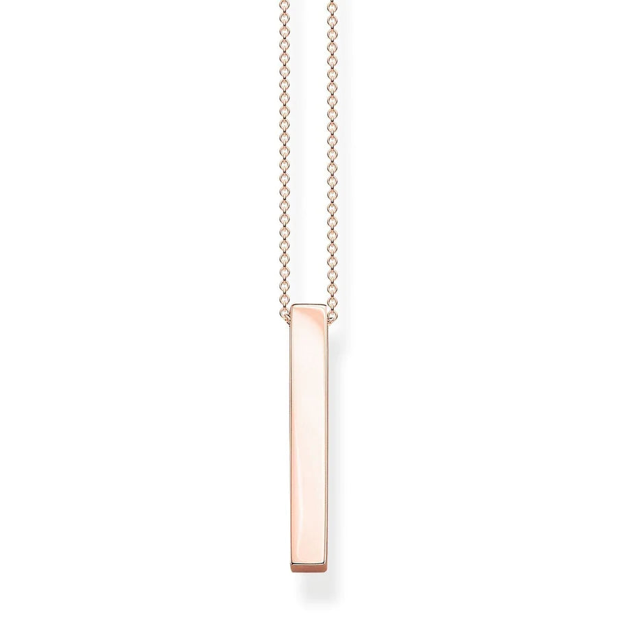 Thomas Sabo Rose-gold Cuboid Necklace