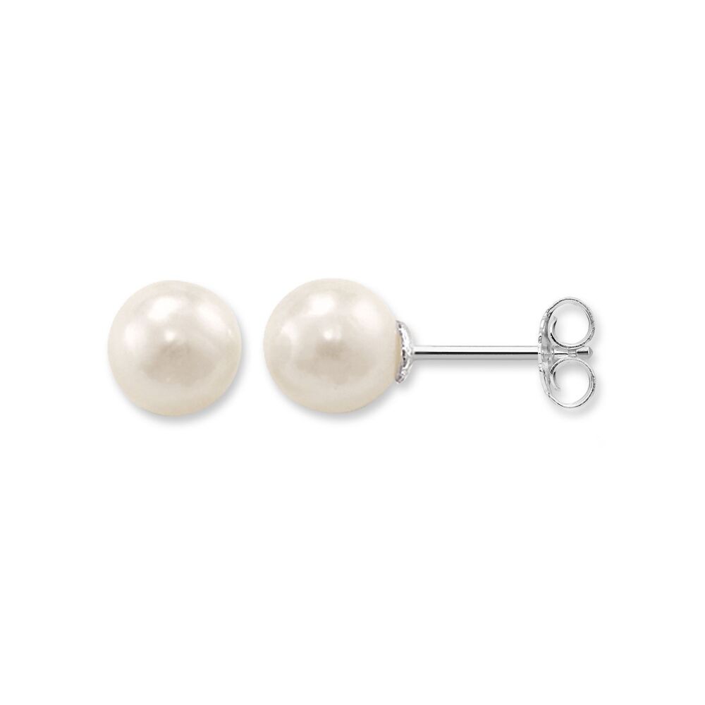 Thomas Sabo Jewellery Pear Ear Studs Large TH1431WH