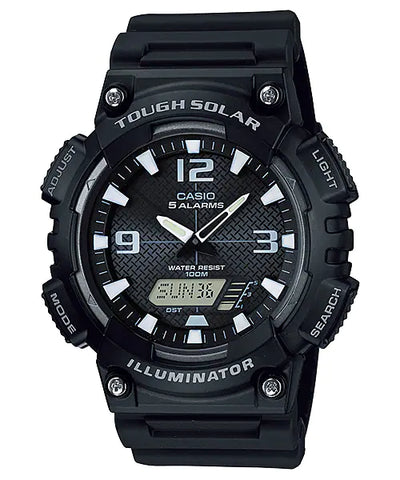 Casio Digital Analog Black Resin Band Watch AQS810W-1A2