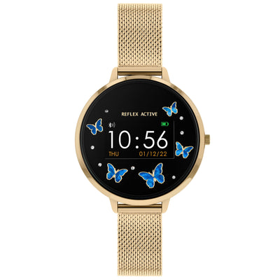 Reflex Active Series 3 Gold Butterfly Gold Smart Watch RA03-4070