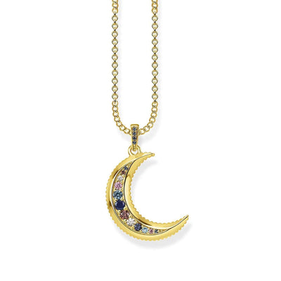 Thomas Sabo Kingdom Moon Yellow Gold Plated Necklace