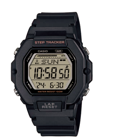 Casio Black Resin Band Watch LWS2200H-1A