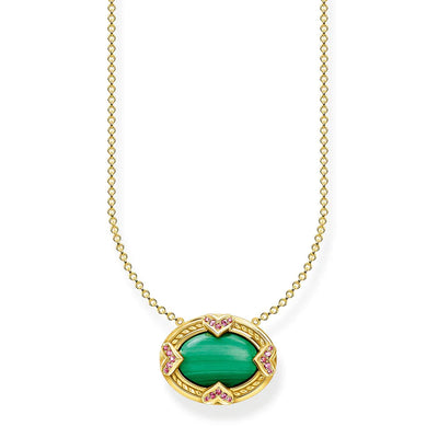 Thomas Sabo Green Stone Necklace