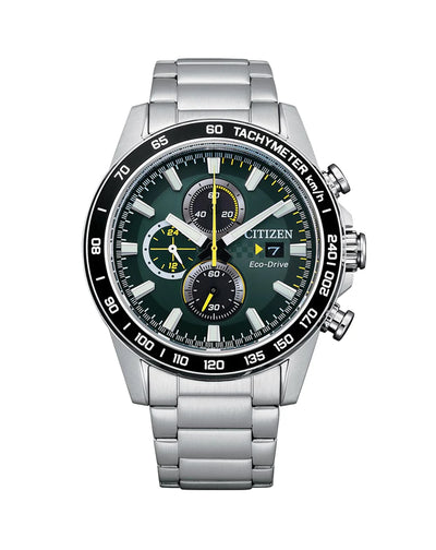 Citizen Eco Drive Bracelet Green Dial Watch CA0780-87X