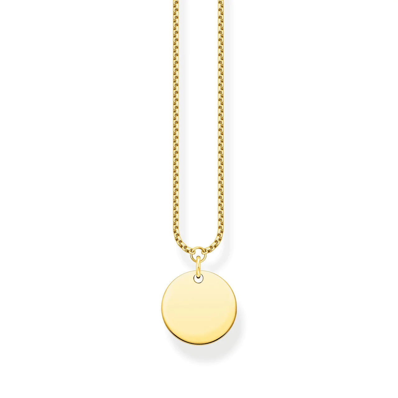 Thomas Sabo Disc Gold Necklace