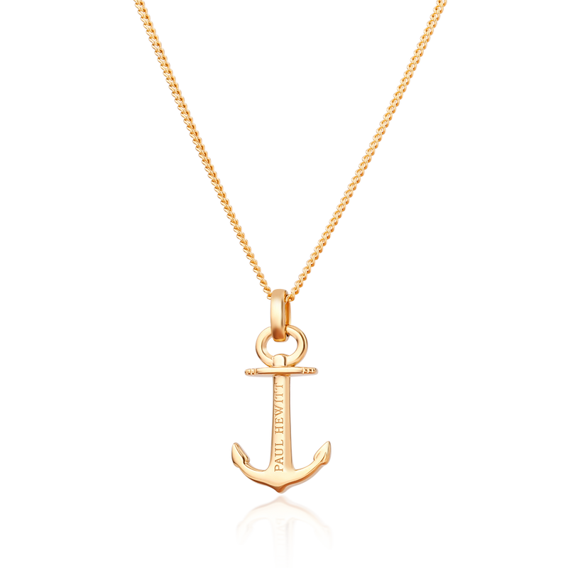 Paul Hewitt Anchor Spirit Gold Necklace