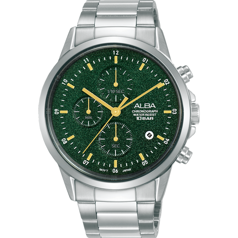 Alba 5 bar chronograph watch price clearance