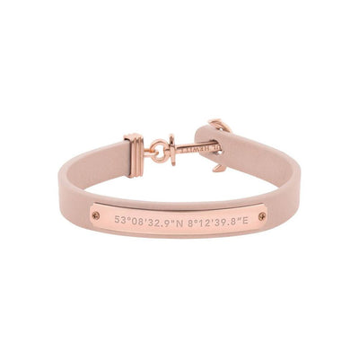 Paul Hewitt Signum Female Coordinates Rose Gold / Nude Bracelet - L