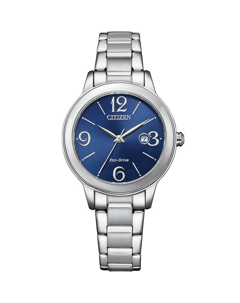 Citizen Eco Drive Blue Dial Womens Watch EW2620-86L