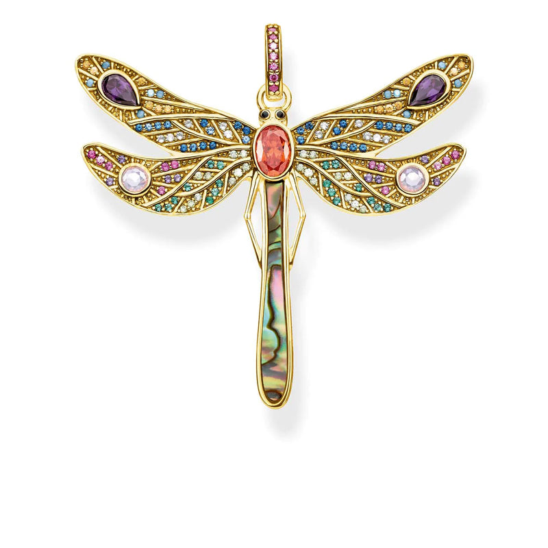 Thomas Sabo Paradise Dragonfly Yellow Gold Plated Pendant