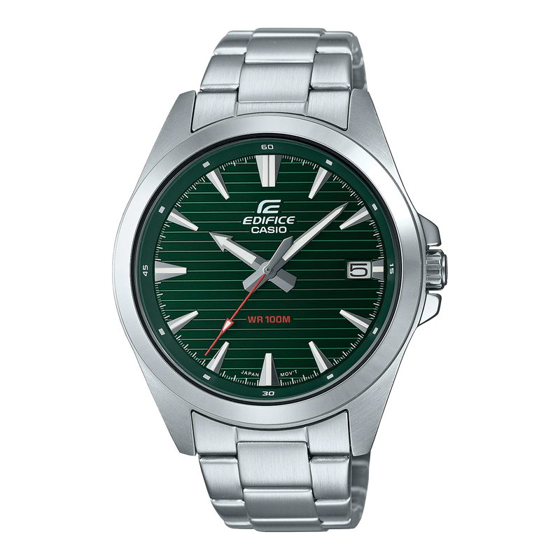 Casio Edifice Analog Green Dial Watch EFV140D-3A