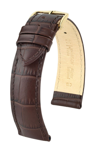 Hirsch Duke XL Sturdy Brown Leather Band