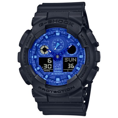 G-Shock Analog Digital Black Resin Band Watch GA100BP-1A