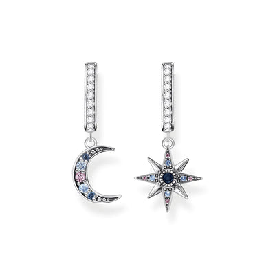 Thomas Sabo Hoop Earrings Royalty Star & Moon