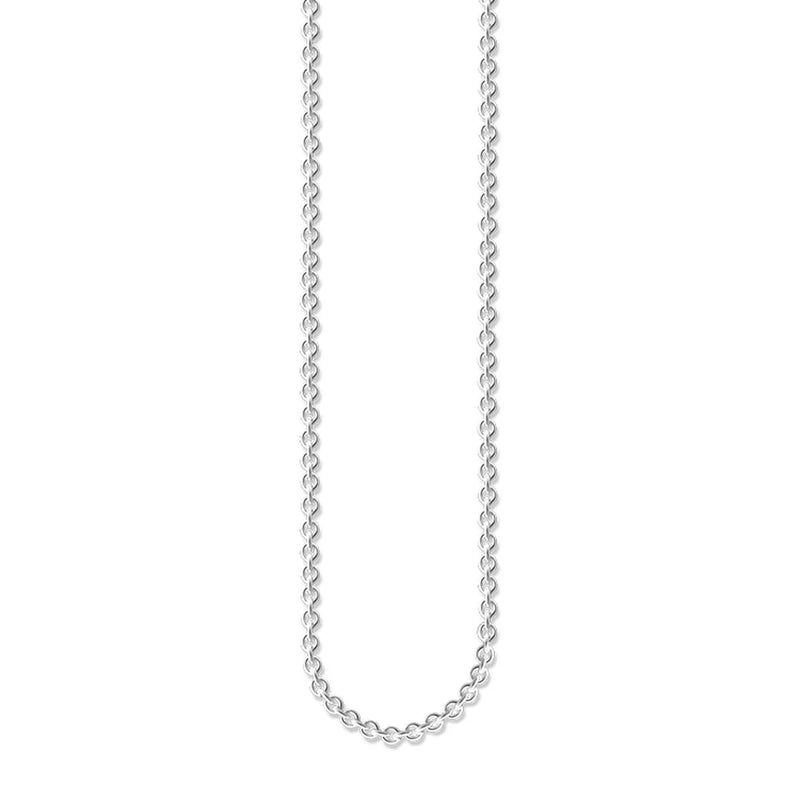 Thomas Sabo Silver Round Cable Necklace 80cm