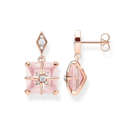 Thomas Sabo Ear Studs Pink Stone With Star TH2108RQ