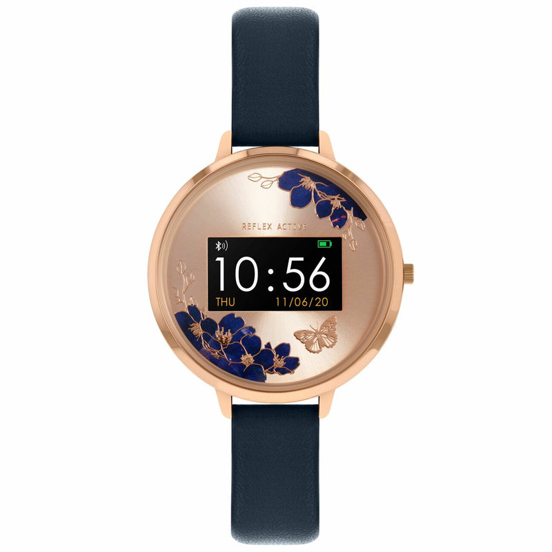 Reflex Active Series 3 Rose Gold Navy Floral Smart Watch