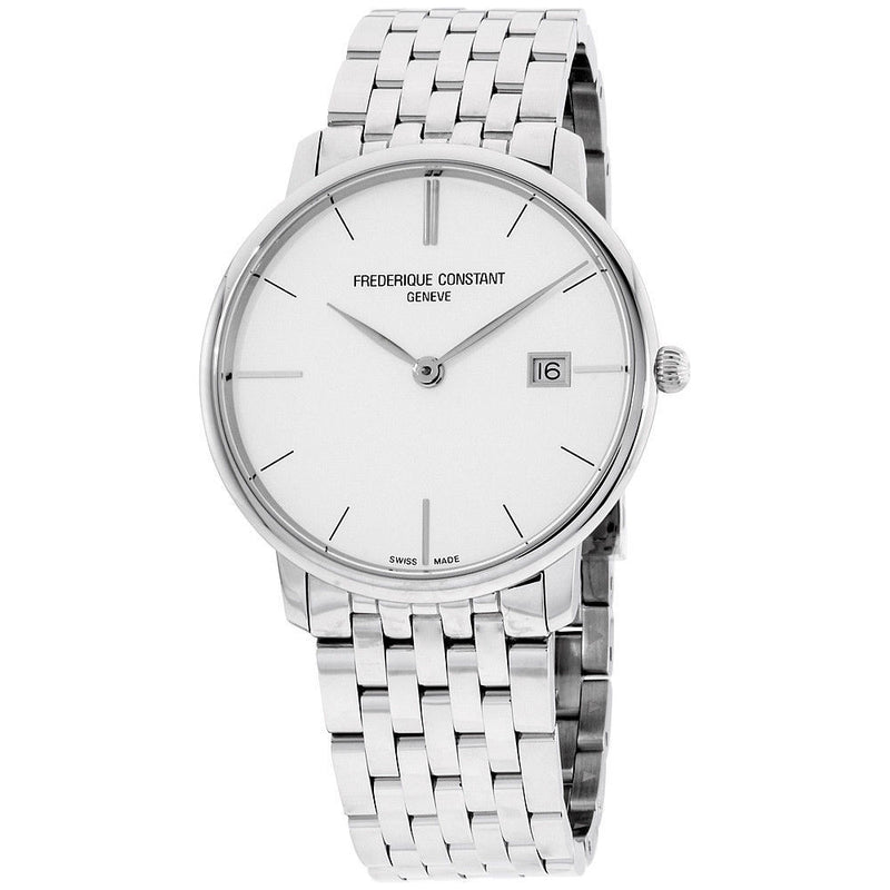 Frederique Constant Slimline Silver Dial Fc-220S5S6B Mens Watch