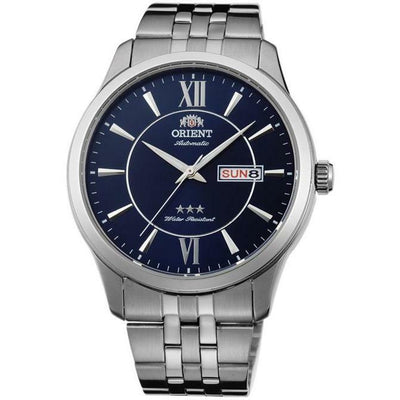 Orient 43Mm Steel Bracelet & Case Automatic Blue Dial Mens  Watch