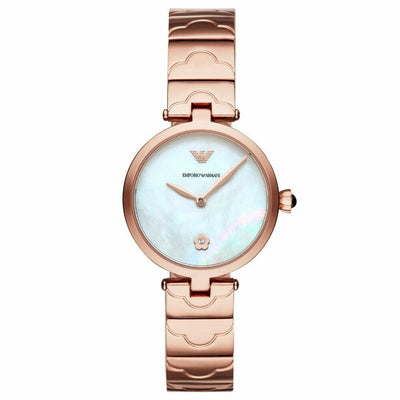 Emporio Armani Arianna Women's Rose Gold Pearl Dial Watch AR11236