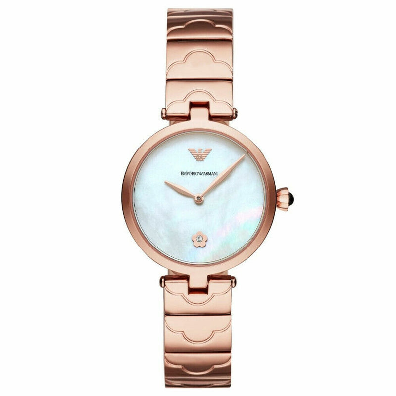 Emporio Armani Arianna Women's Rose Gold Pearl Dial Watch AR11236