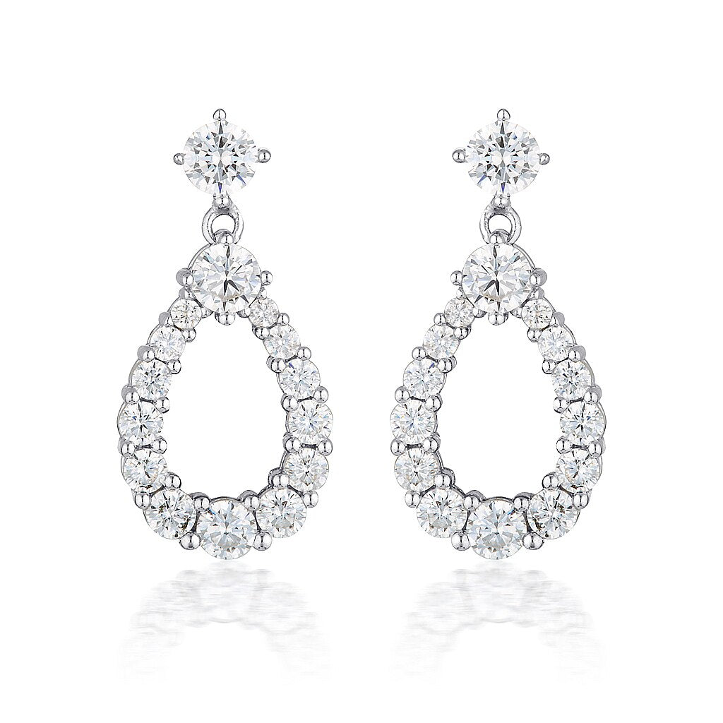 Georgini Katia Teardrop Earring Silver