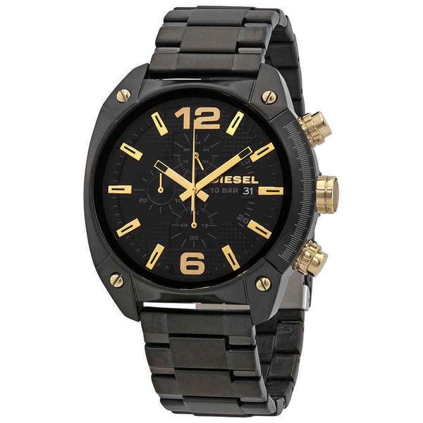 Diesel Overflow Black Stainless Steel Dial Mens Watch DZ4504