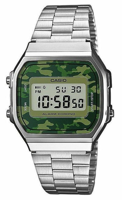 Casio Retro Digital Camouflage Alarm Unisex Watch