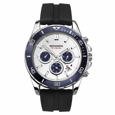 Sekonda Silver Case White Dial Mens Watch