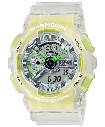 G-Shock Digital Analog Transparent Resin Band Watch GA110LS-7A