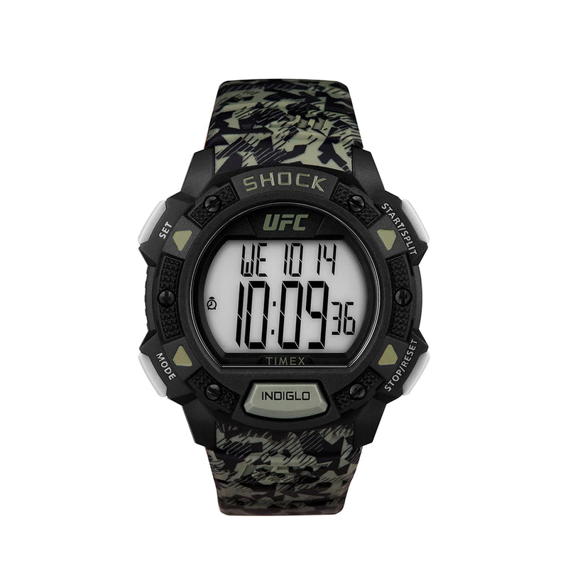 Timex UFC Core Shock 45mm Resin Strap Watch TW4B27500