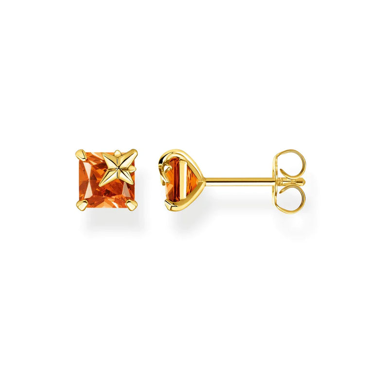 Thomas Sabo Ear Studs Orange Stone TH2116CHY