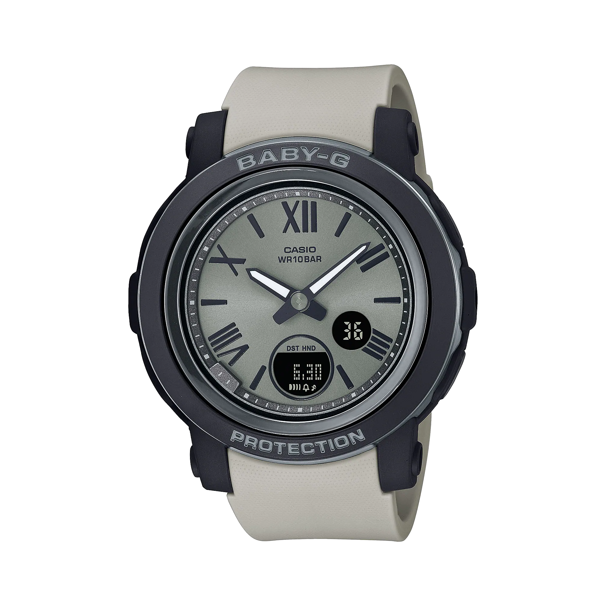 Baby-G Digital Analog White Resin Band Watch BGA290-8A