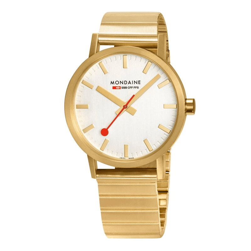 Mondaine Classic IP Gold-Plated Stainless Steel Mens Watch A660.30360.16SBM