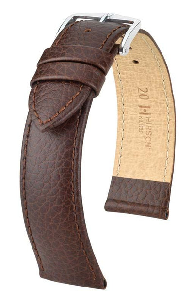 Hirsch Durable Brown Leather Band