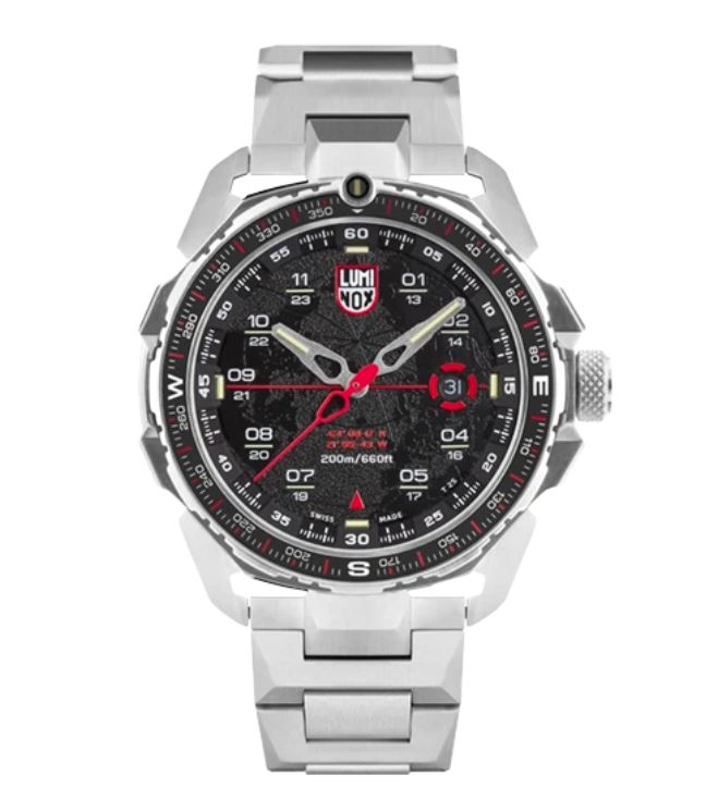 Luminox Ice-Sar Arctic 1200 Series Black Dial Stainless Steel Watch