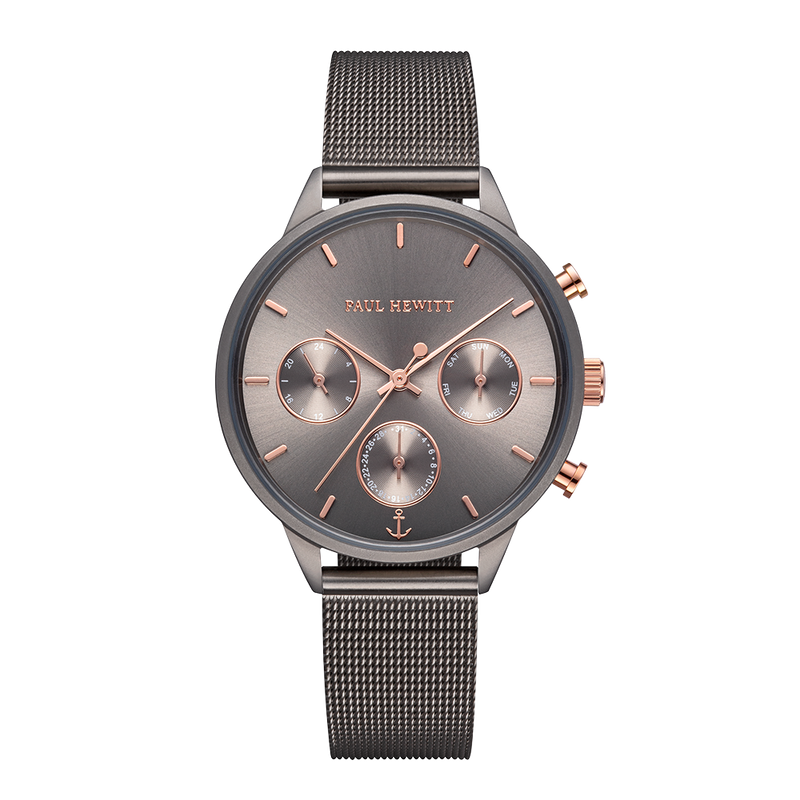 Paul Hewitt Everpulse Grey Metalic Mesh Watch