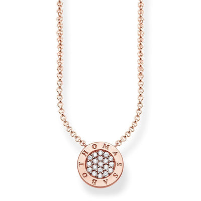 Thomas Sabo Necklace Classic Pave Rose Gold Necklace