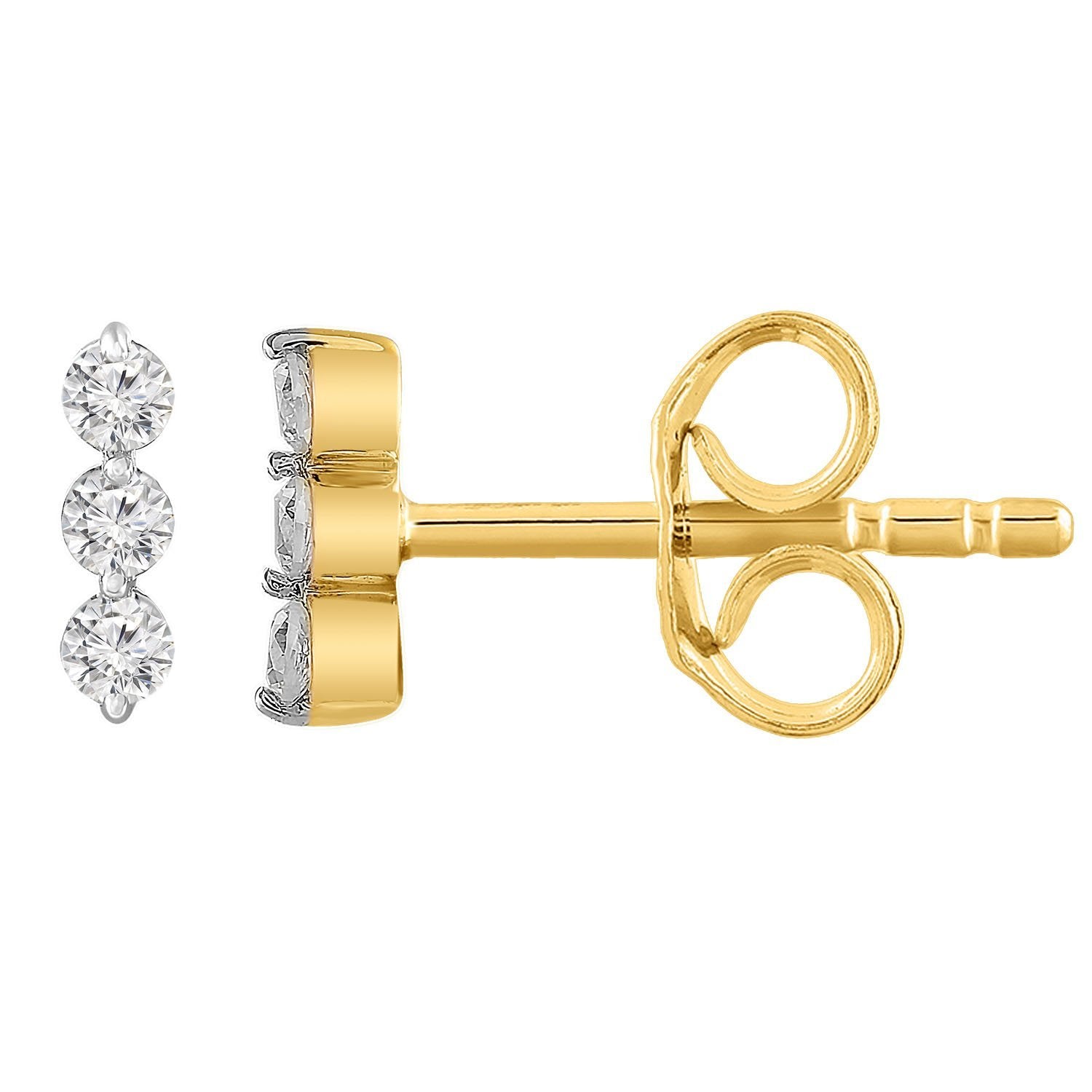 Diamond Fashion Earrings with 0.15ct Diamonds In 9K Yellow Gold