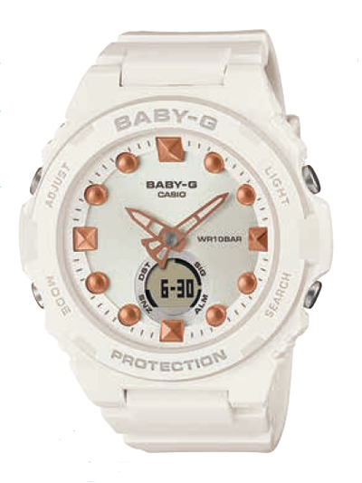 Baby-G White Resin Mens Watch BGA-320-7A2