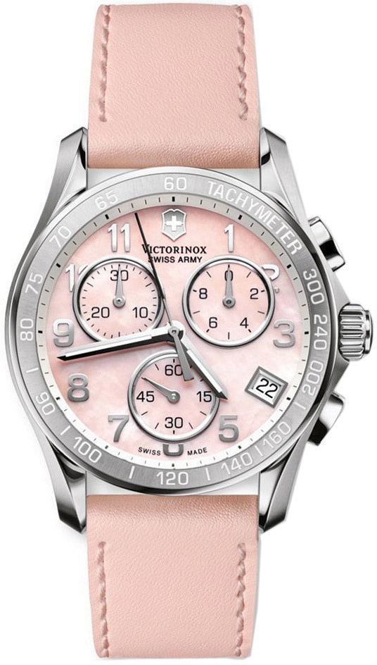 Victorinox Swiss Army Chrono Classic Mother Of Pearl Womens Quartz Watch 241419