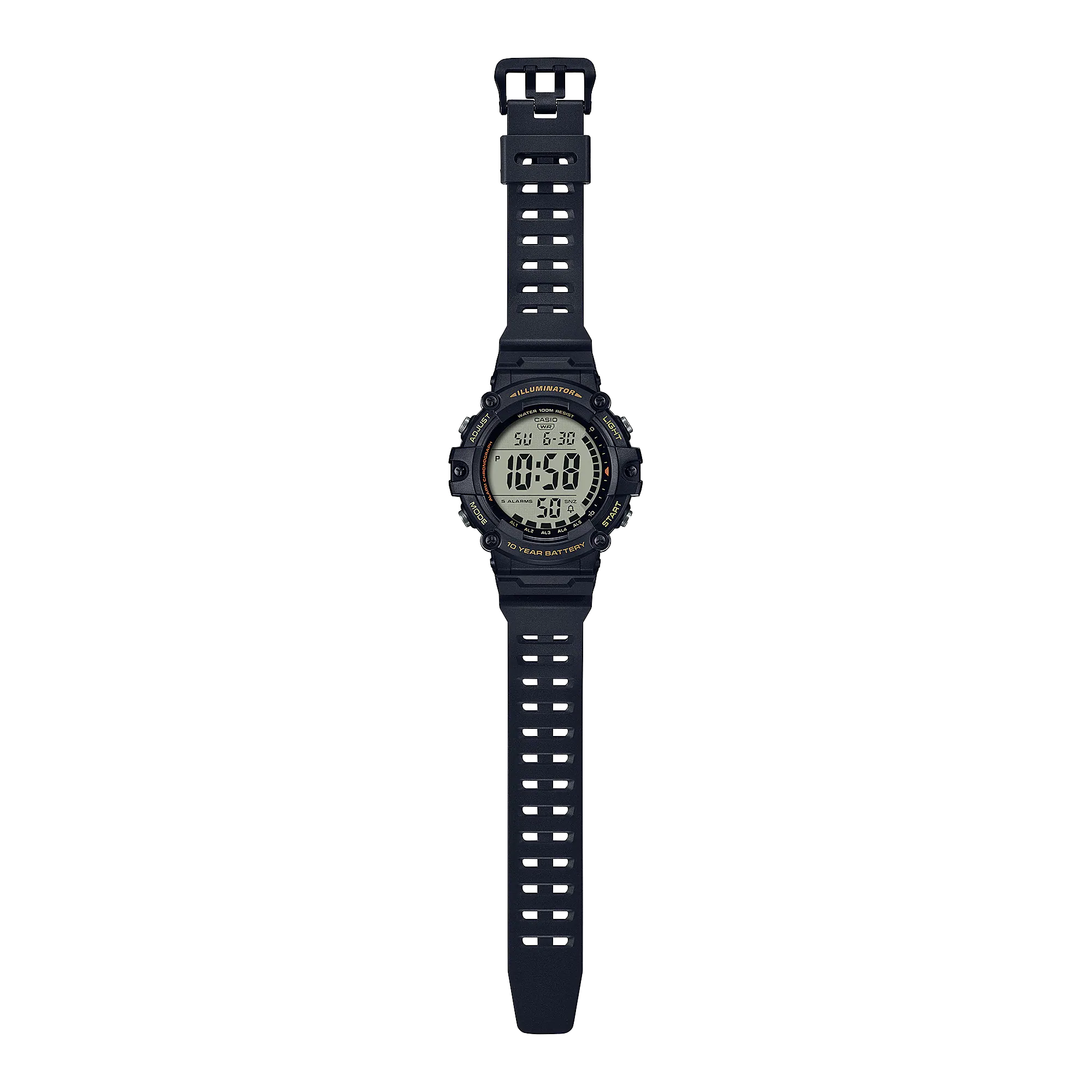 Casio Digital Black Resin Band Watch AE1500WHX-1A
