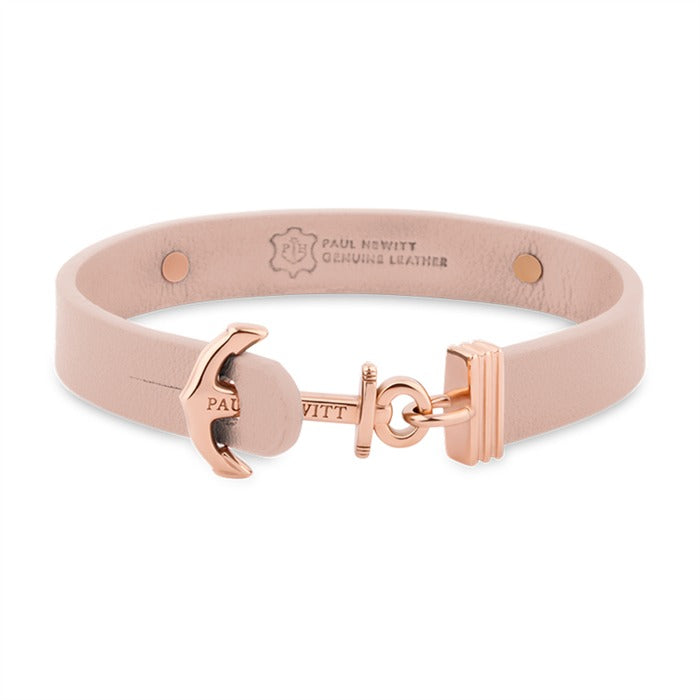 Paul Hewitt Signum Female Engraveable Rose Gold / Nude Bracelet - XS