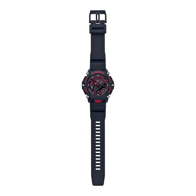 G-Shock Ignite Red Line Black Resin Band Watch GA2200BNR-1A