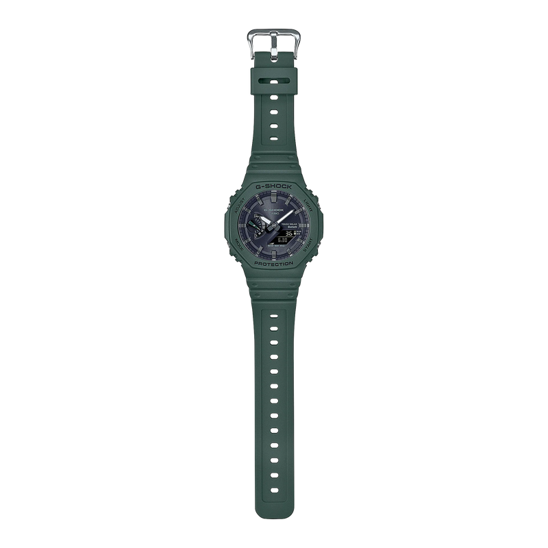 G-Shock CasioOak GAB2100-3A Green Watch with Smartphone Link and Tough Solar