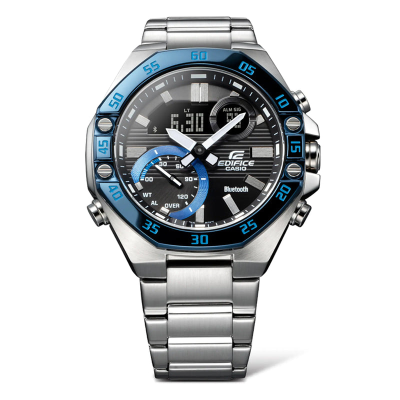 Casio Edifice Silver Stainless Steel Watch ECB10DB-1B