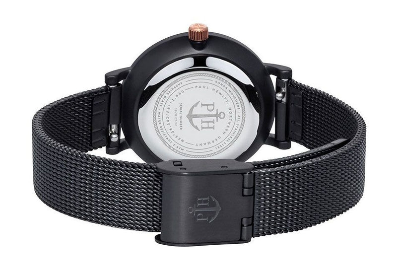 Paul Hewitt Modest Black Sunray Mesh Watch