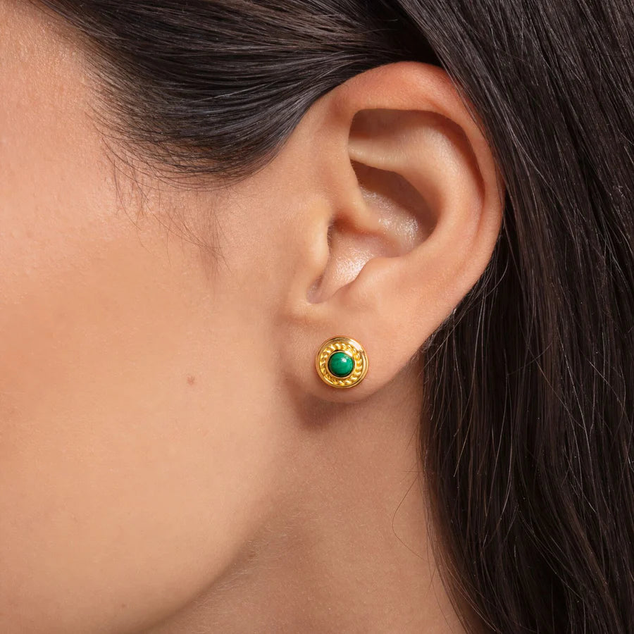 Thomas Sabo Ear Studs Green Stone TH2121Y
