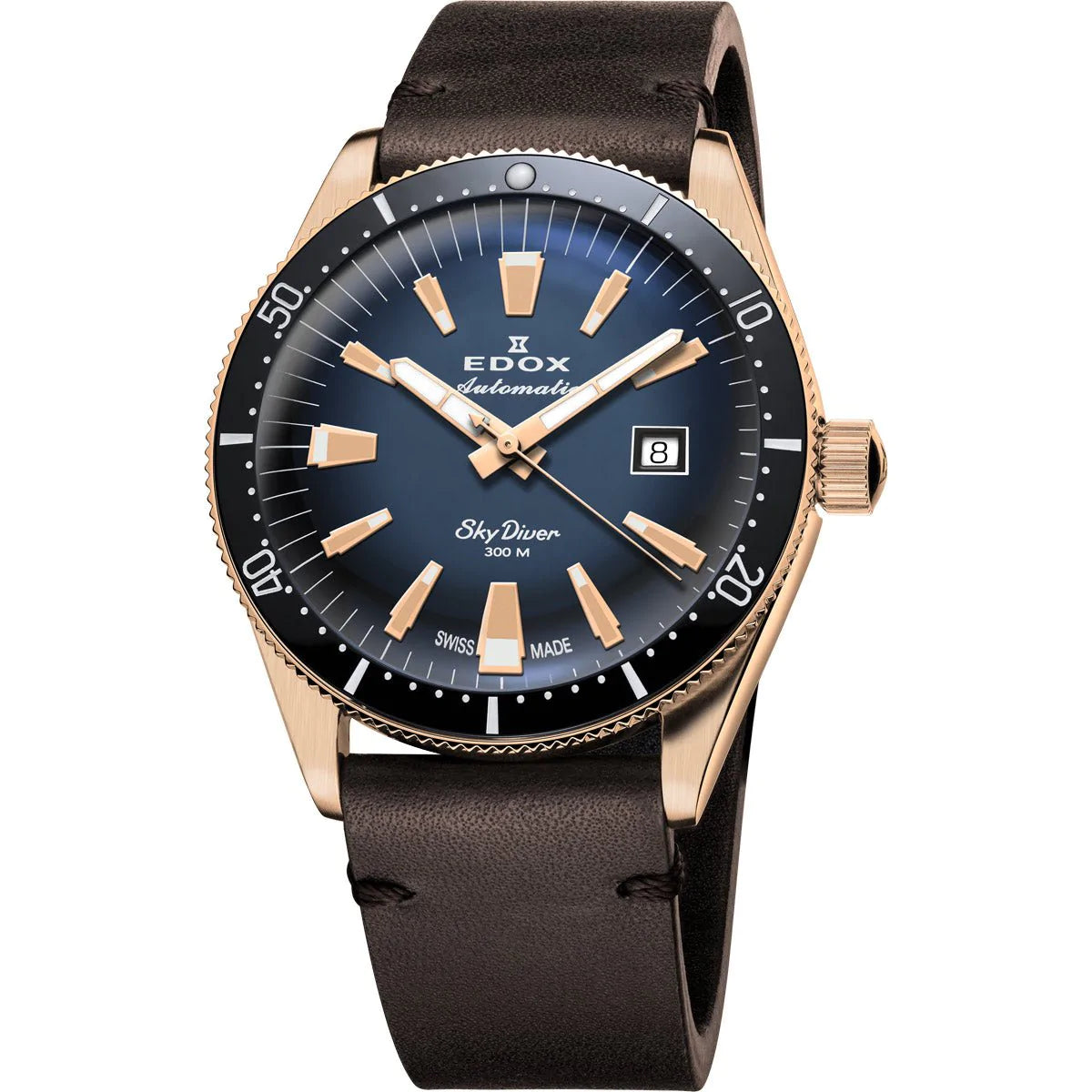 Edox Skydiver Automatic Blue Dial Men