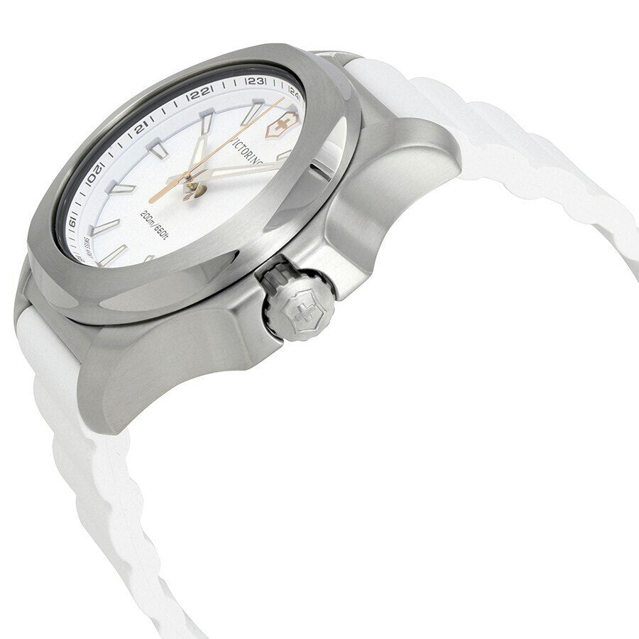Victorinox I.N.O.X. V White Dial White Rubber Womens Watch